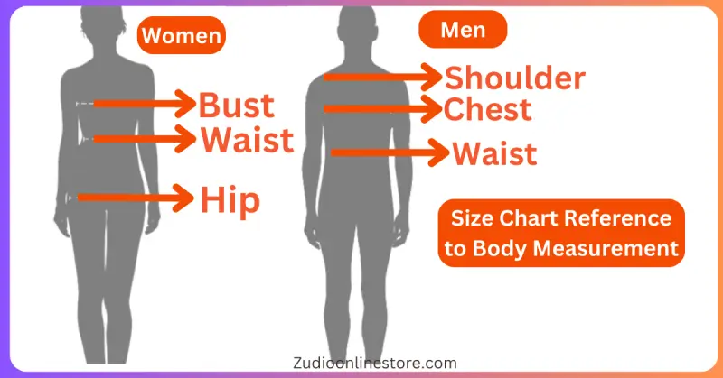 Body Size Chart Measurement